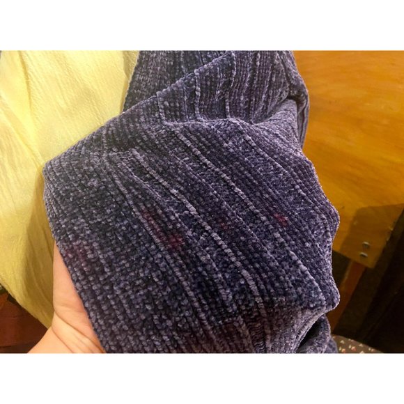 Purple Knit Velvet Cardigans - Picture 4 of 5